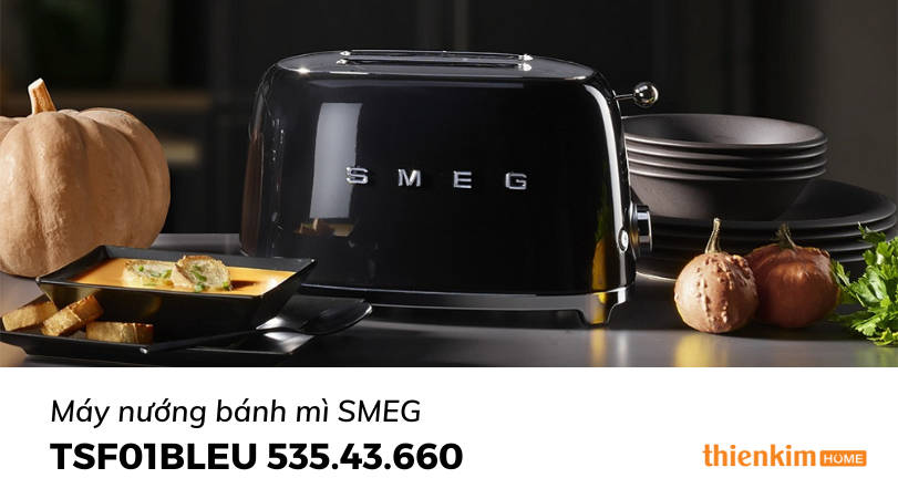 Hình ảnh Máy nướng bánh mì SMEG TSF01BLEU 535.43.660